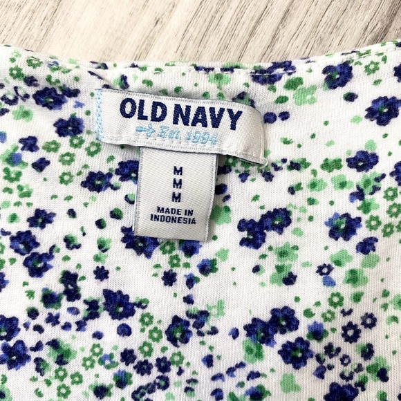 Old Navy Tank Top Floral and Stripped Pattern Size Medium - Picture 3 of 8